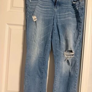 Torrid Light Blue Distressed Boyfriend Jeans